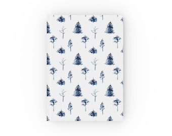 Vintage Botanical Notebook: Dziennik akwarelowy Blue Cypress