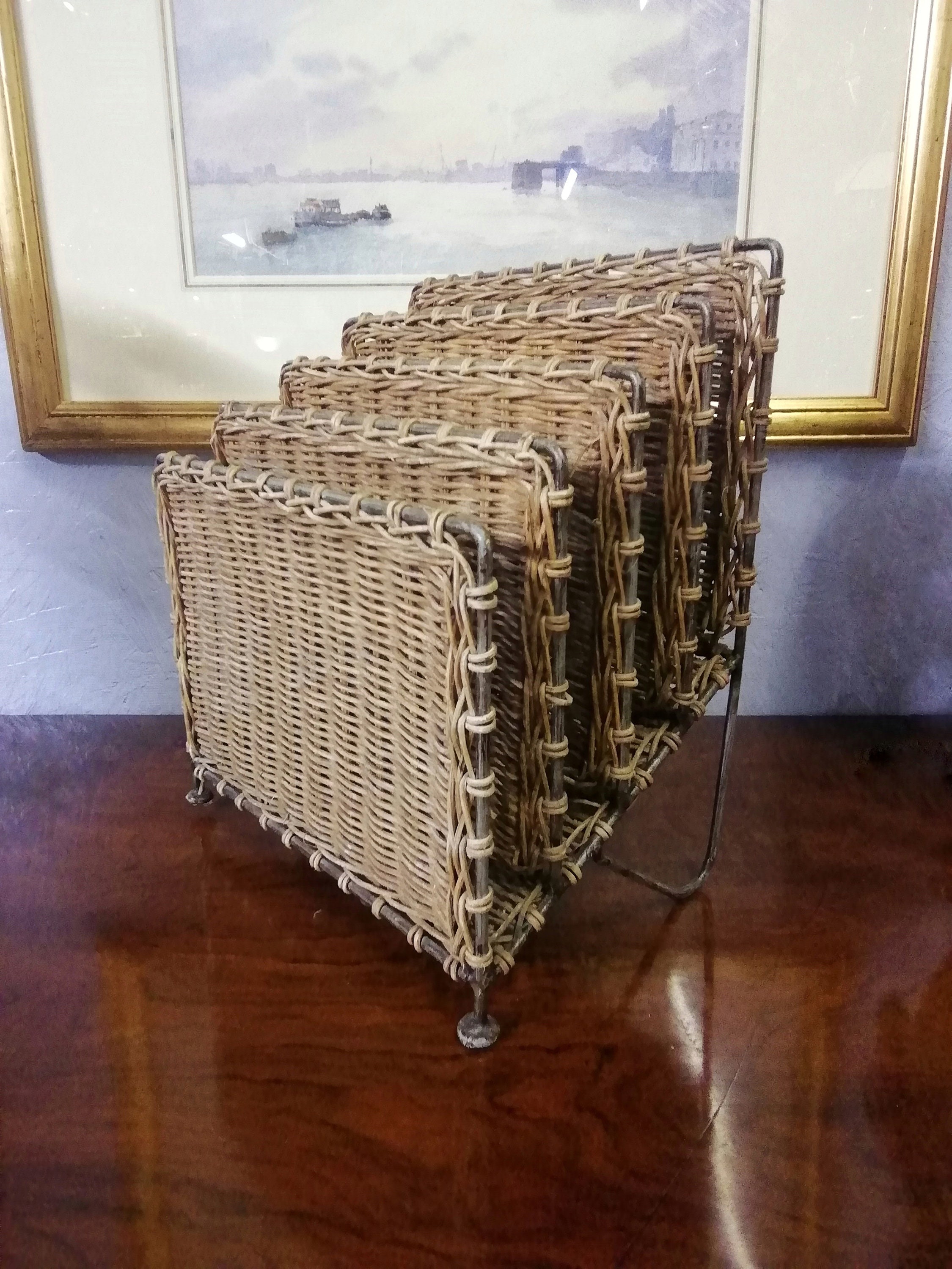 Rattan File Cabinet Etsy UK