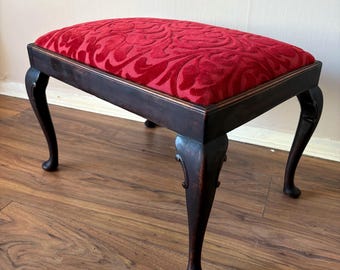 Antique Victorian Mahogany piano/dressing table stool