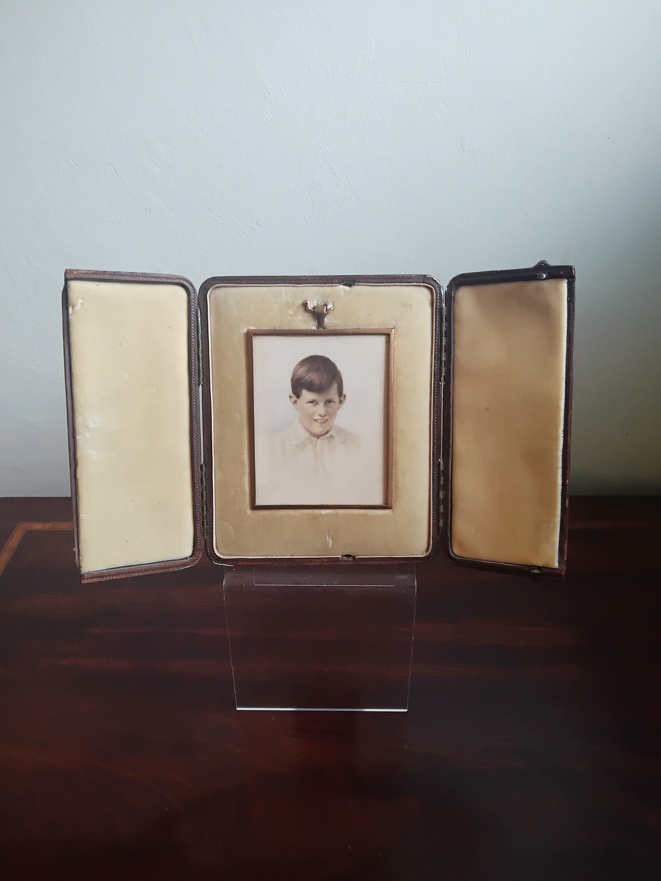 Antique Leather Folding Photo Frame From Herbert Lambert Bath - Etsy