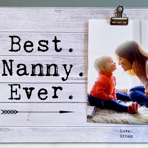 Gift for Nanny, Personalized Gift Idea , Picture Frame for Nanny, Nanny Birthday Gift, Nanny Appreciation Present