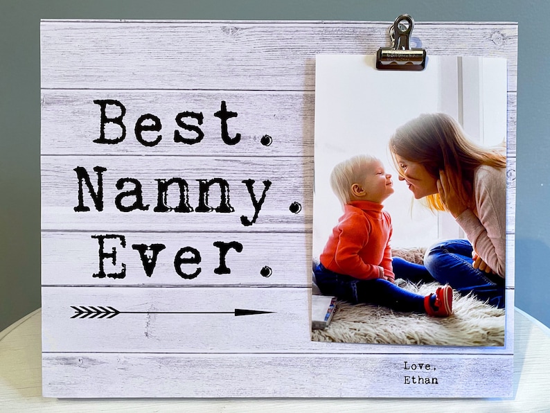 Nanny Personalized Gift Idea Picture Frame for Nanny Nanny Appreciation Present Nanny Thank you