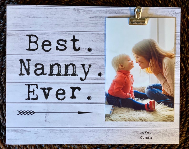 Nanny Personalized Gift Idea Picture Frame for Nanny Nanny Appreciation Present Nanny Thank you
