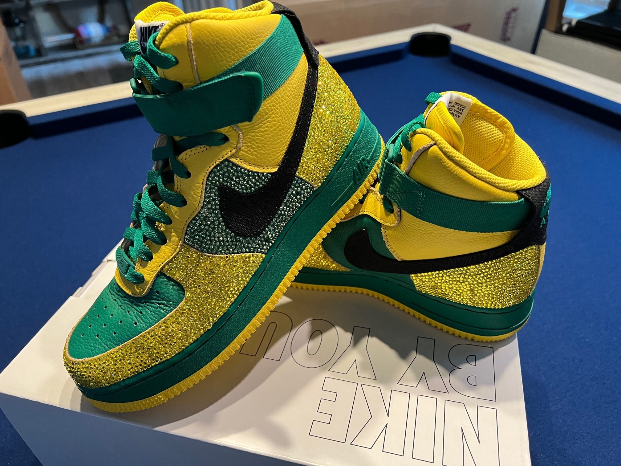 nike yellow high tops