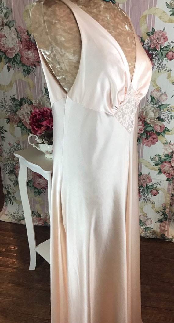 New~Powdered Apricot Olga Nightgown - image 6