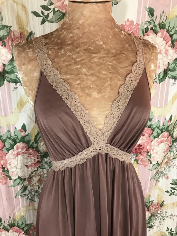 Beautiful Mocha Olga Nightgown