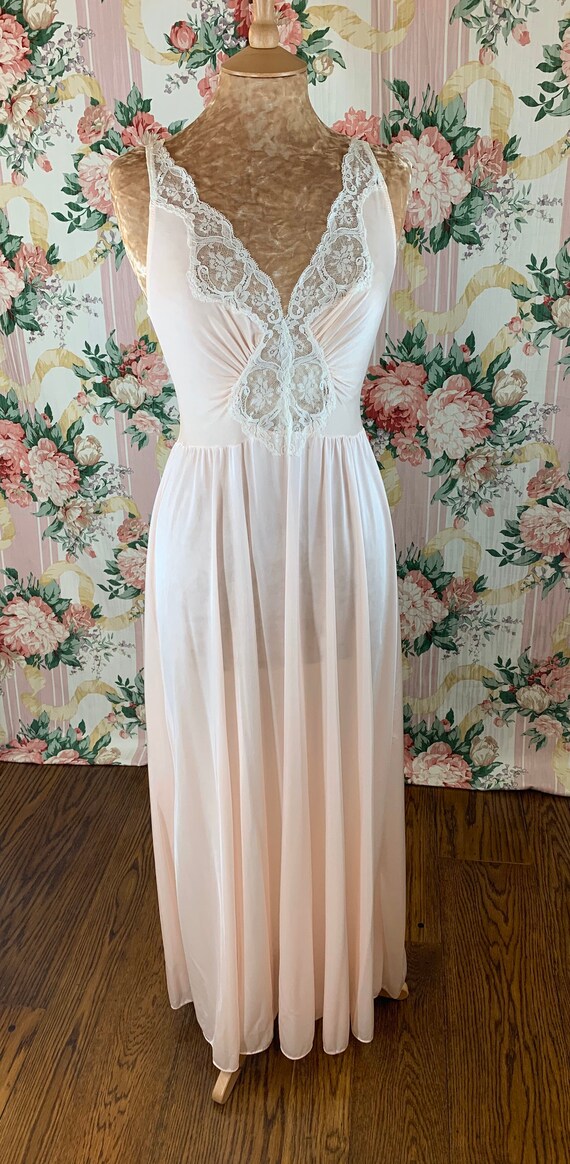 New~Creamy Apricot Olga Nightgown - image 5