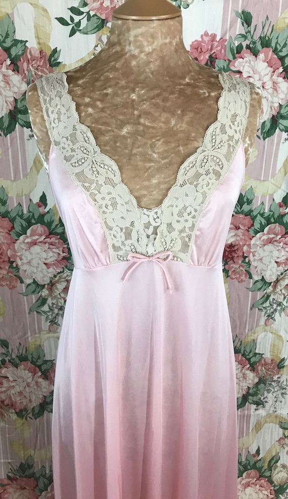 New~Crepe Pink Olga Nightgown