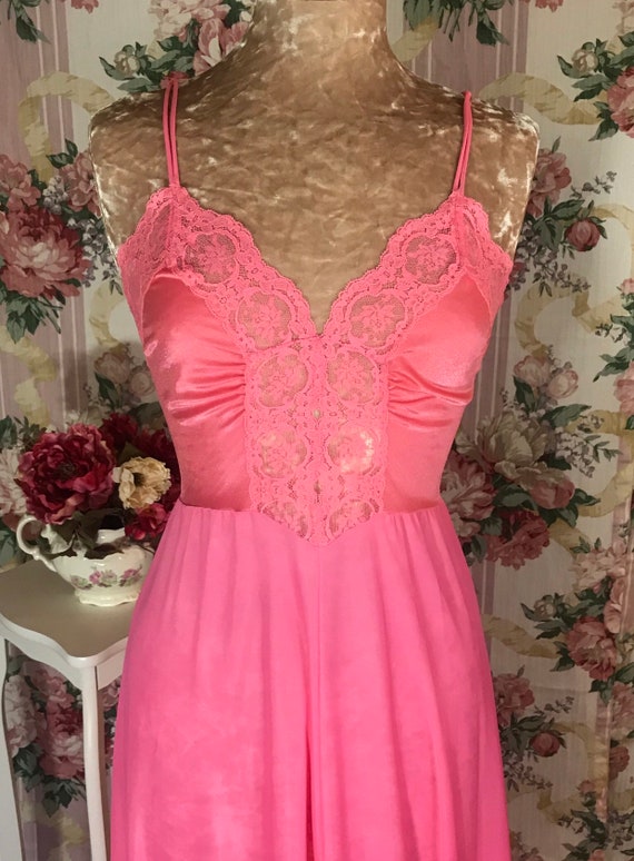 New~Spicy Flamingo Pink Olga Nightgown