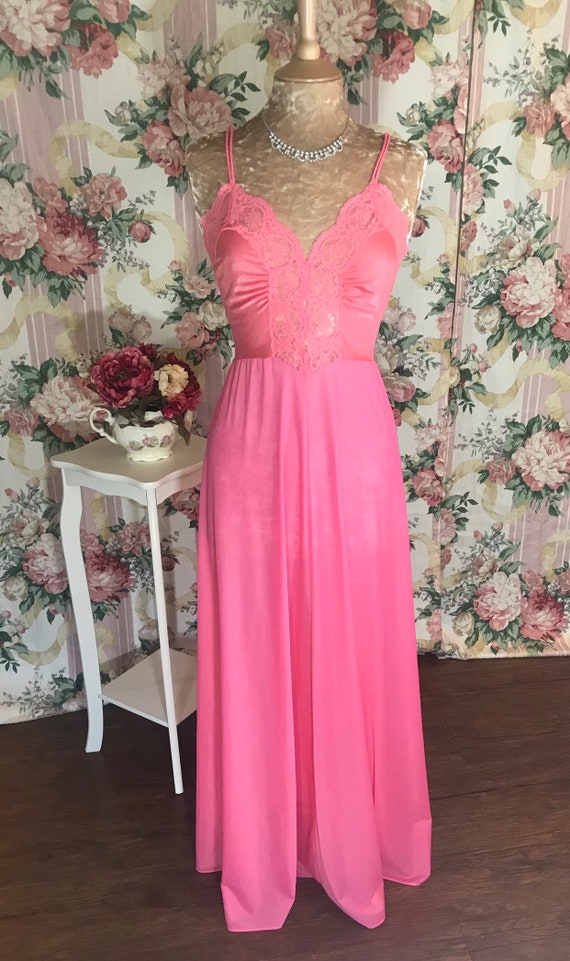 New~Spicy Flamingo Pink Olga Nightgown - image 3