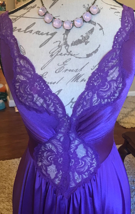 Beautiful Pansy Purple Olga nightgown