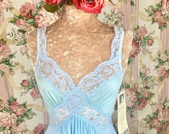 Brand New~Sky Topaz Blue Olga Nightgown