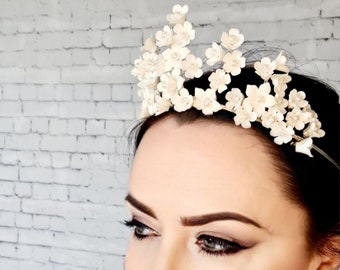 Flower crown, floral crown, bridal headpiece, bridal flower crown, flower halo, wedding tiara, wedding headband, bohemian wedding, FAYRE