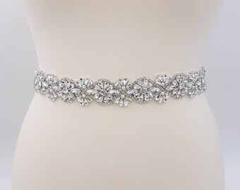 Bridal belt, wedding belt, bridal sash, rhinestone belt, wedding sash, wedding dress belt, sash belt, wedding dress sash, CAMILLA