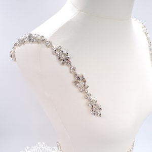 Wedding dress bridal crystal straps DAHLIA