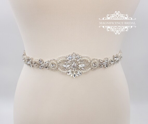 Pearl bridal belt LOUISA