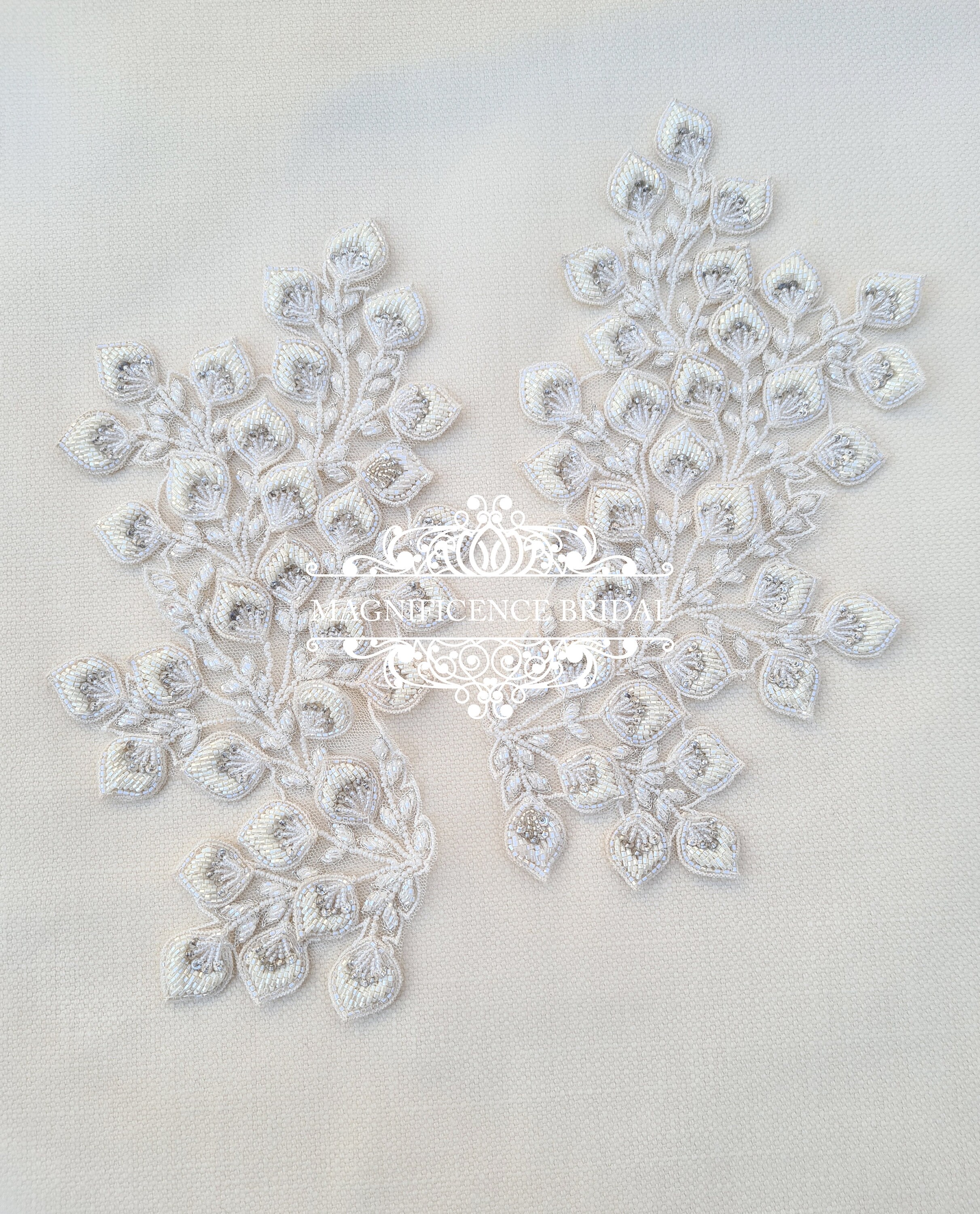 Ivory epaulettes, lace epaulettes, bridal straps, bridal epaulettes