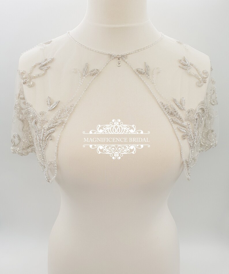 Bridal capelet shoulder cover up bridal cover up wedding | Etsy