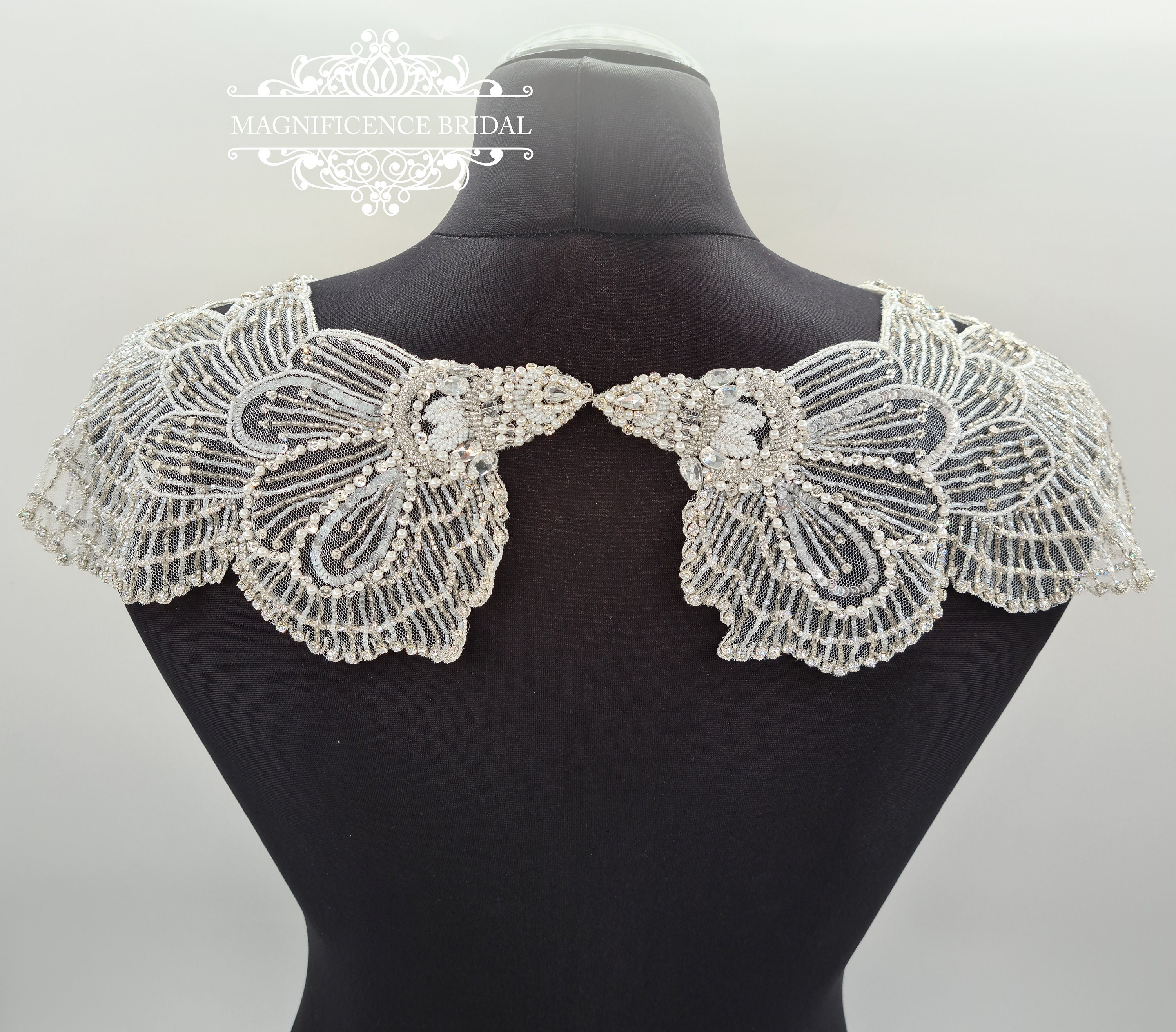 Bridal cover up, shoulder cover up, shoulder jewelry, wedding capelet