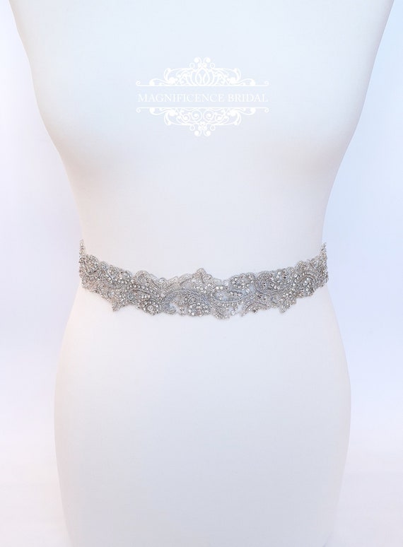 Thin wedding belt, pearl wedding belt, bridal belt, beaded belt, thin  bridal belt, bridal sash, wedding belts and sashes, wedding sash, MAYA