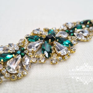 Emerald Green Sash, Emerald Green Belt, Bridesmaid Sash, Gold Bridal ...