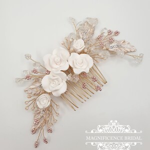 blush headpiece