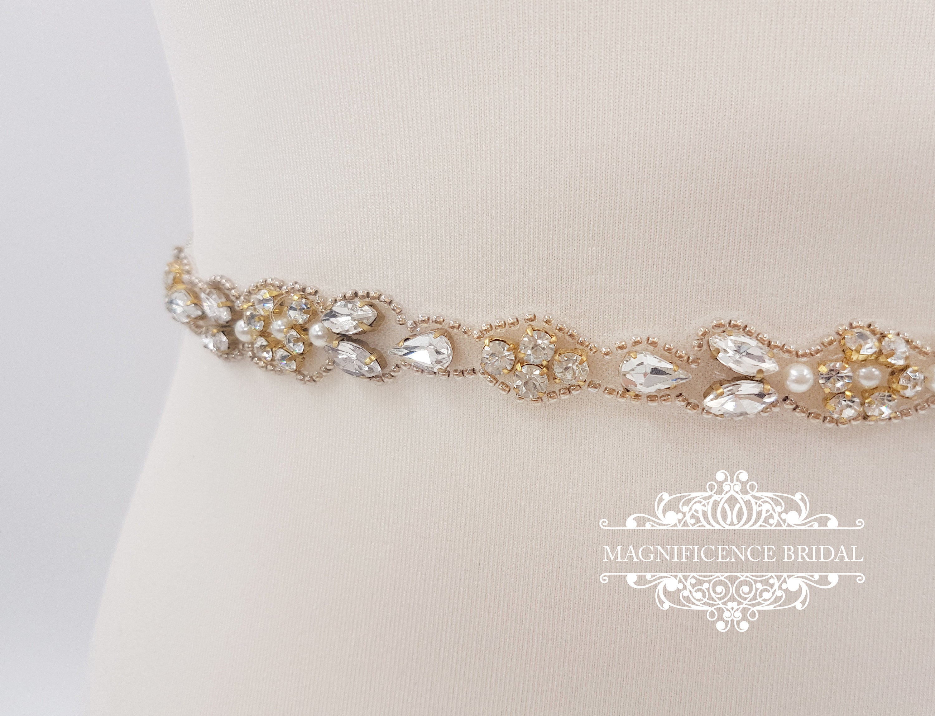 Thin Gold belt, gold bridal belt, vintage gold belt, gold thin belt