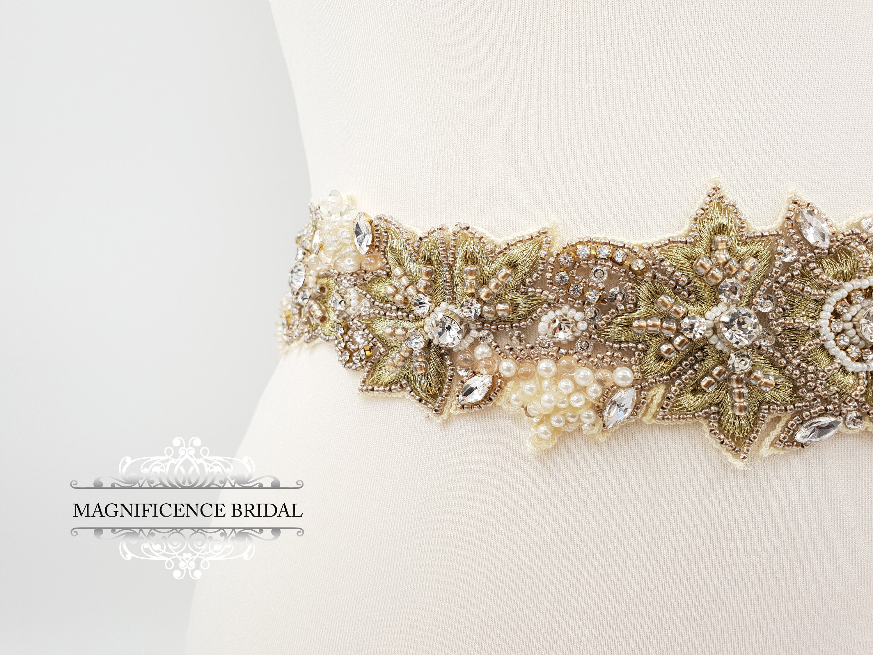 Gold beaded belt online