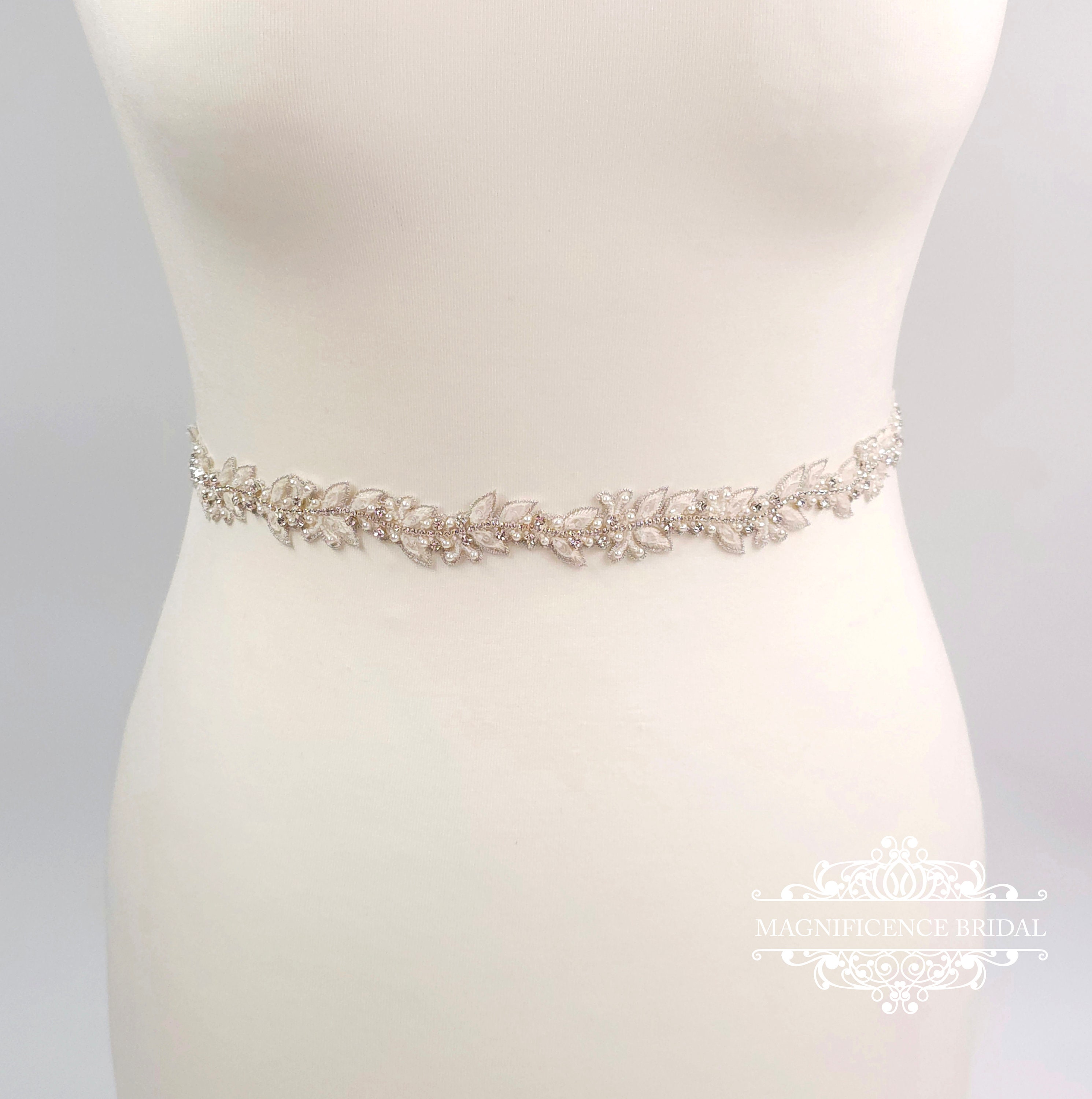 Ivory wedding belt sale