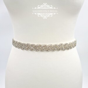 Ceinture tressée pour robe de mariée en strass BRENDA image 6