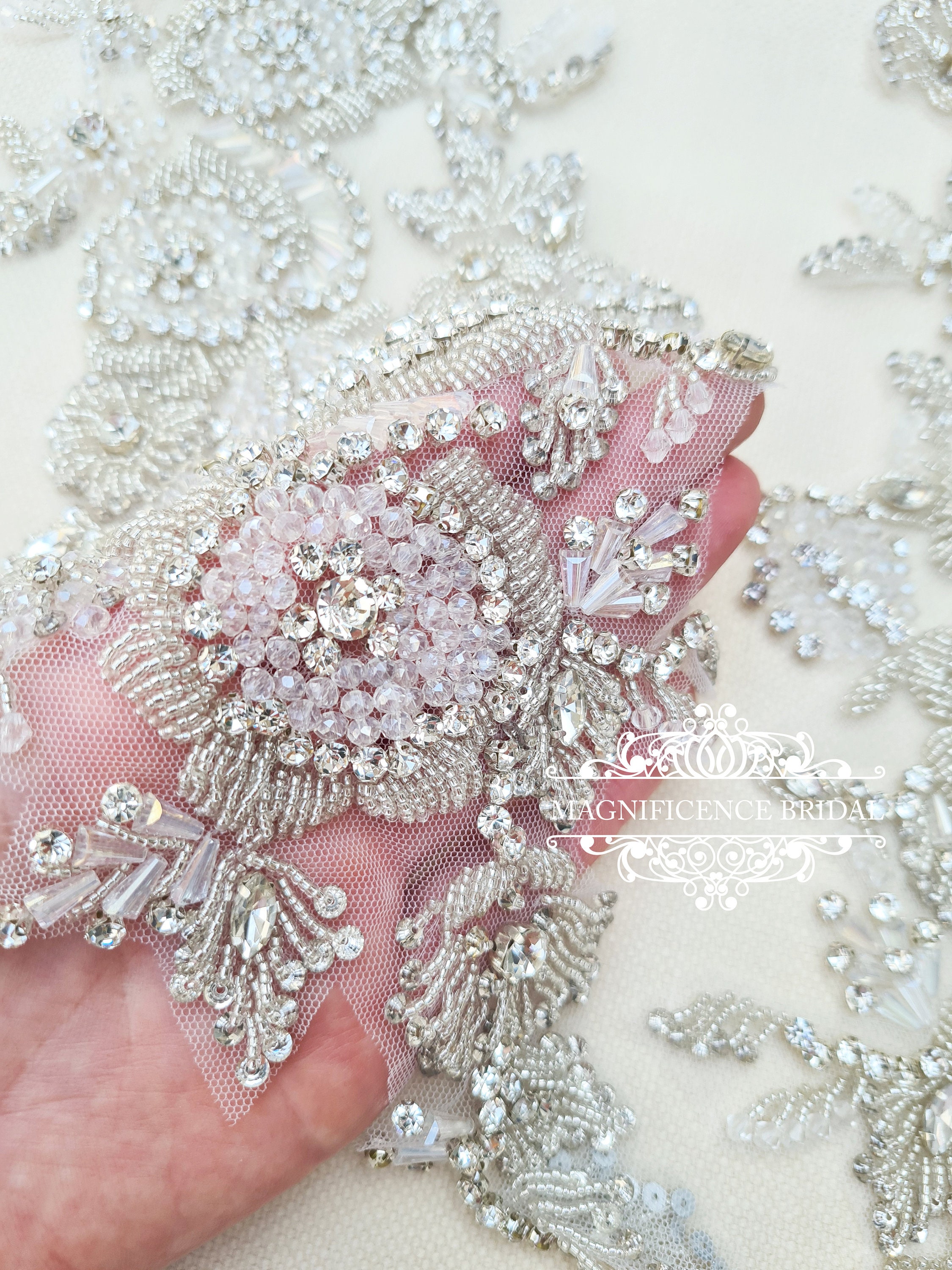 Beaded straps Bridal dress straps epaulettes Wedding dress Etsy