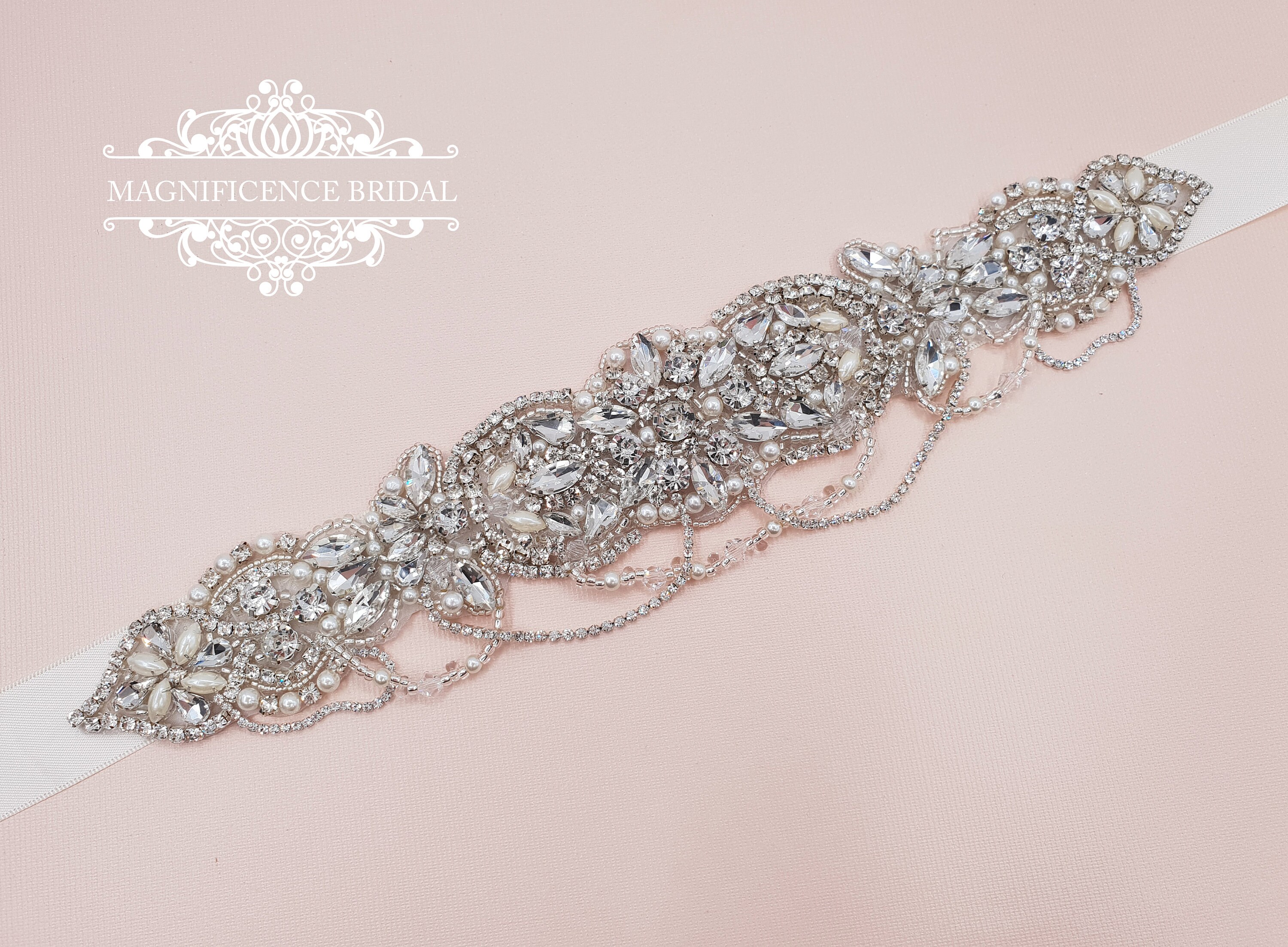 Crystal bridal sash, bridal sash, bridal belt, wedding sash, drapes