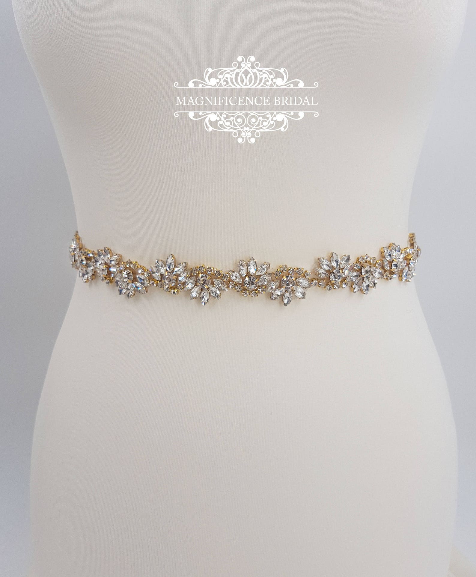 thin gold belt for dress
