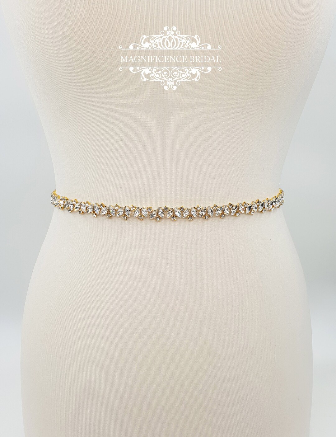 thin gold belt for dress