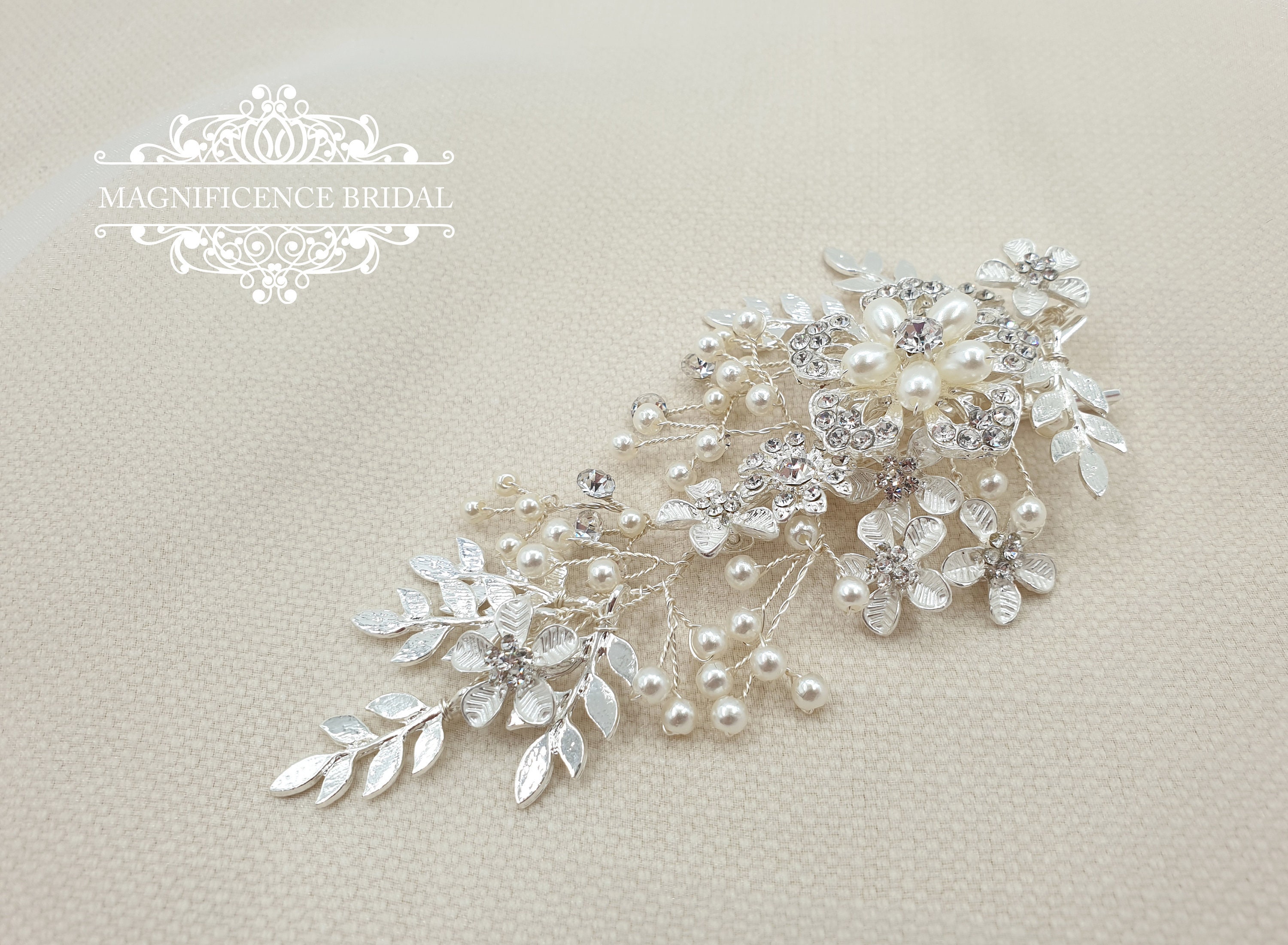 Bridal headpiece, bridal hair clip, Wedding hair piece, wedding headpiece, bridal hair comb, pearl hair clip, pearl headpiece, COLETTE Bridal headpiece, bridal hair clip, Wedding hair piece, wedding headpiece, bridal hair comb, pearl hair clip, pearl headpiece, COLETTE