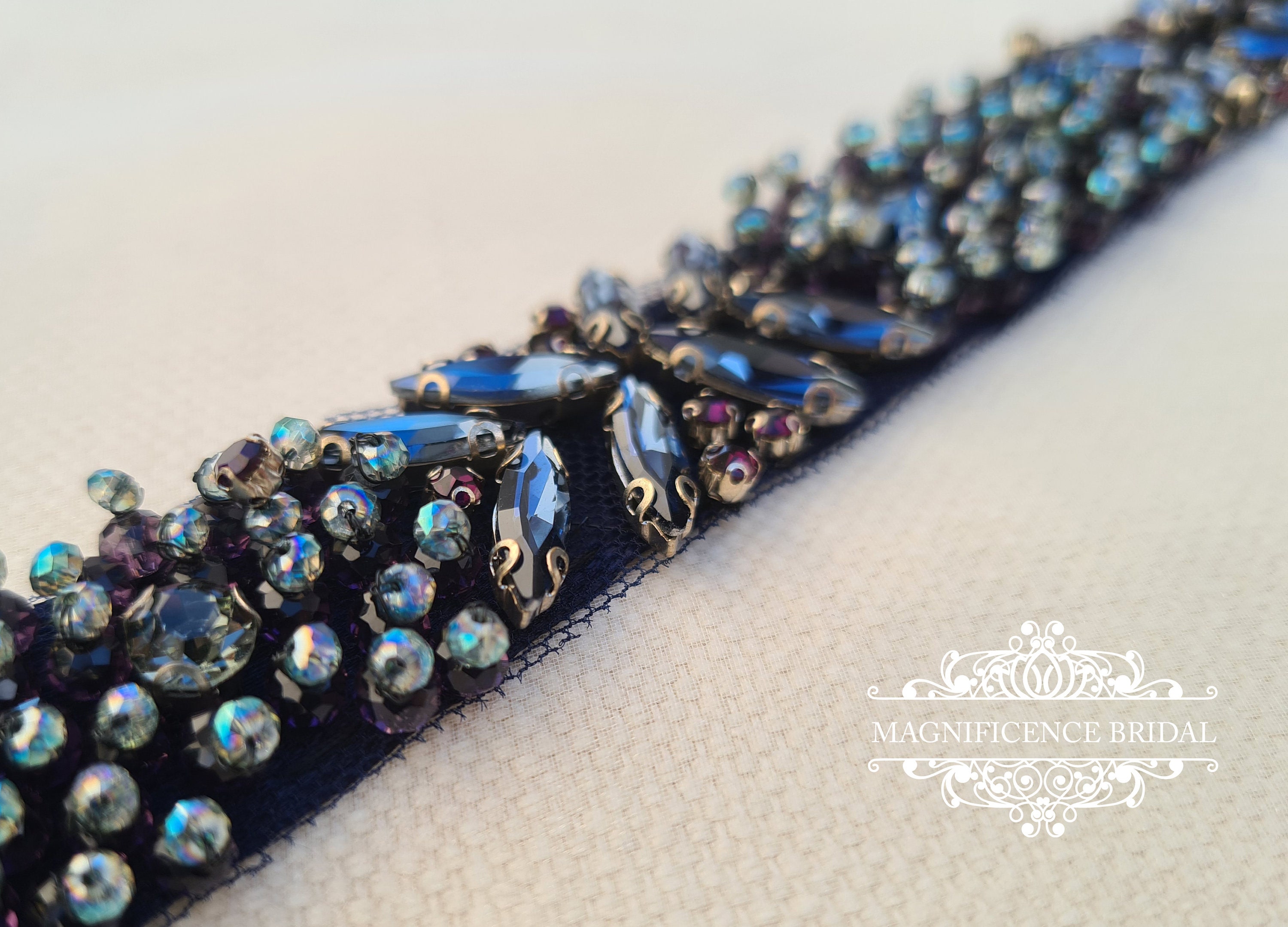 Navy blue bridal belt, blue bridal belt, navy bridal belt, blue sash