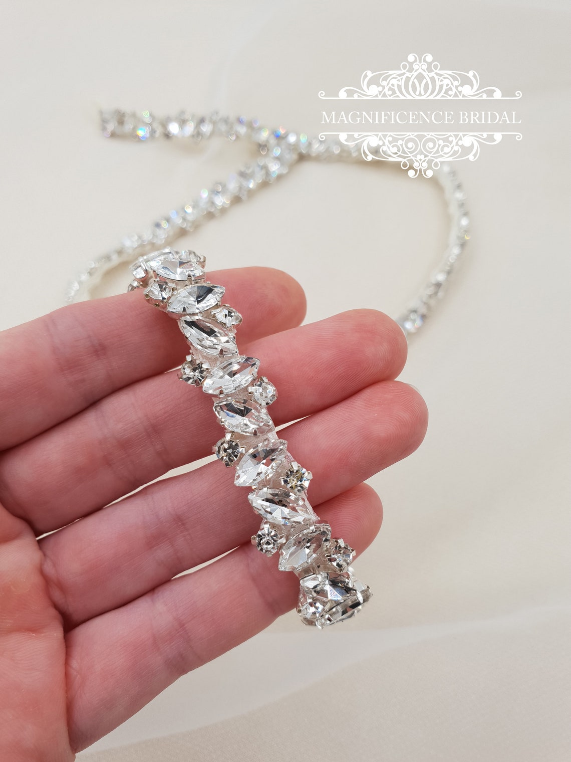 thin rhinestone belt