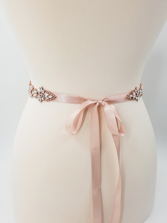 Rose gold belt for dress best sale