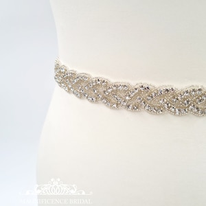 Ceinture tressée pour robe de mariée en strass BRENDA image 4