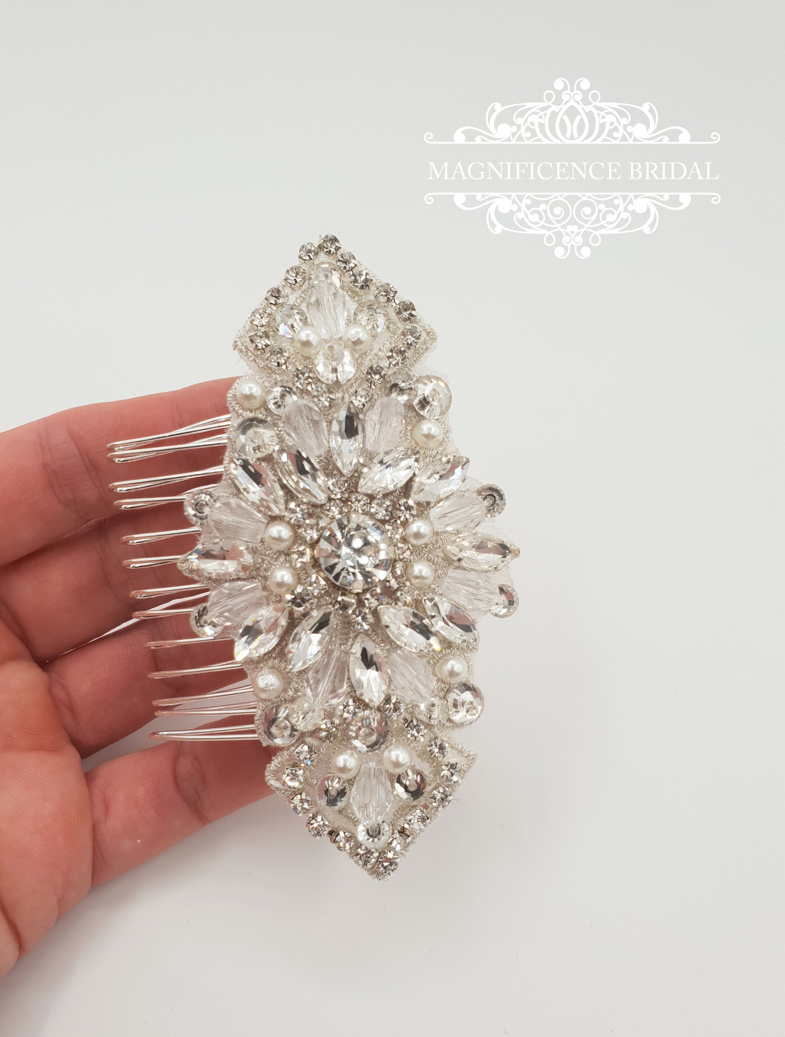 bridal comb headpiece
