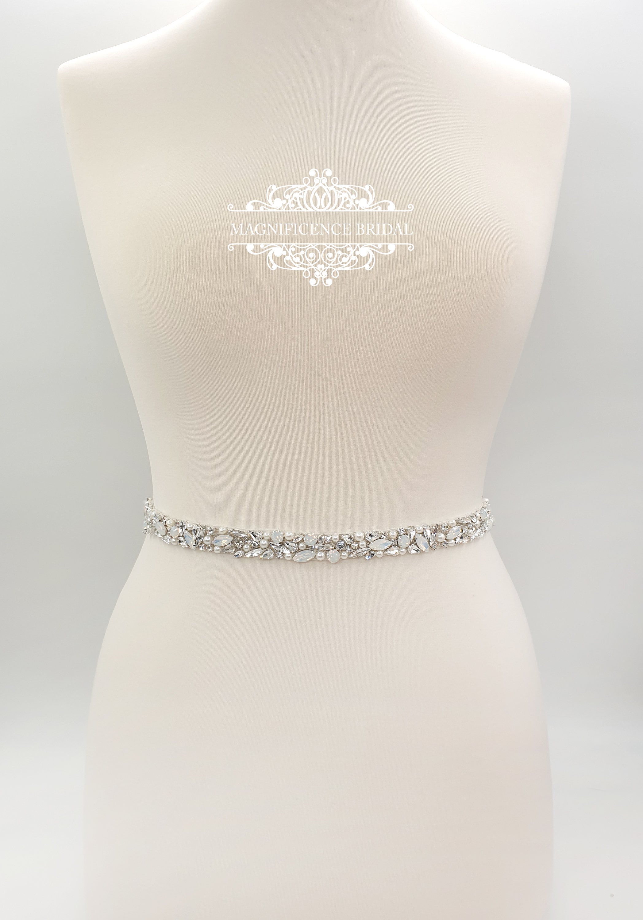 Bridal belt, opal belt, wedding belt, bridal sash