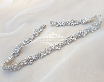 Cintura da sposa, cintura da sposa in cristallo, cintura per abito da sposa, cintura nuziale, cintura con strass, cintura con diamante, finiture da sposa, fasce e cinture, TARA