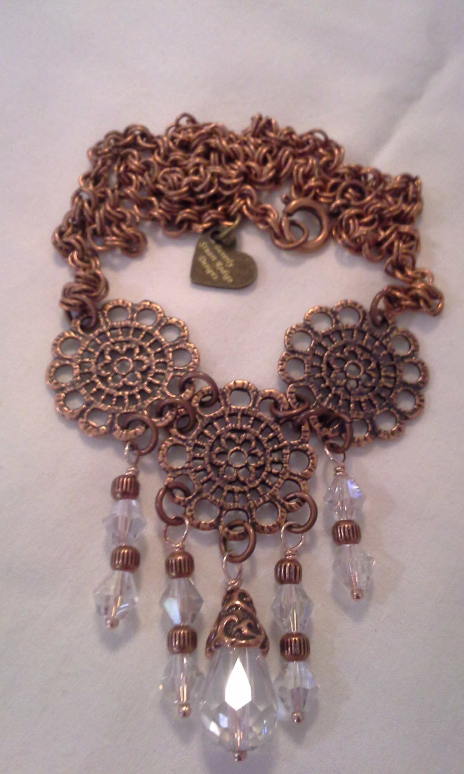 Antique Copper Necklace N 168 Etsy