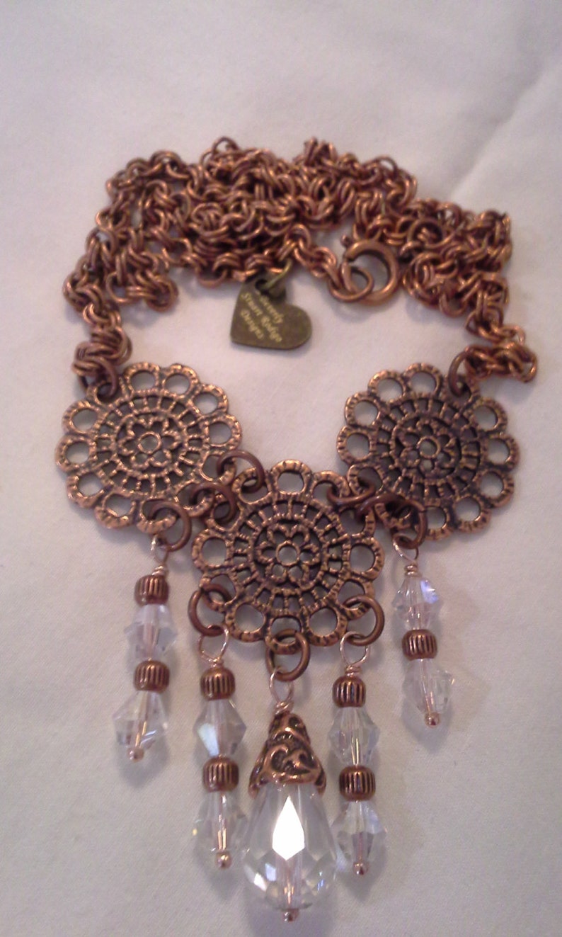 Antique Copper Necklace N 168 Etsy