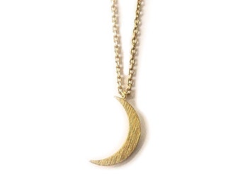 SunJewel Gold Crescent Moon Necklace, Layering Necklace, Minimalist Necklace, Dainty Necklace, Moon Necklace,Birthday Gift, Bridesmaid Gift