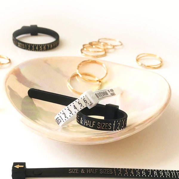 SunJewel US Ring Sizer, Ring Multisizer, Adjustable Ring Sizer, Half and Half Sizes, Ring Sizing Tool, Reusable Ring Size Measuring Adjuster