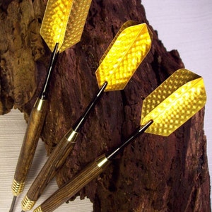 Hand turned Darts Exotic wood, custom weight, precision turned competition darts set of 3 image 1