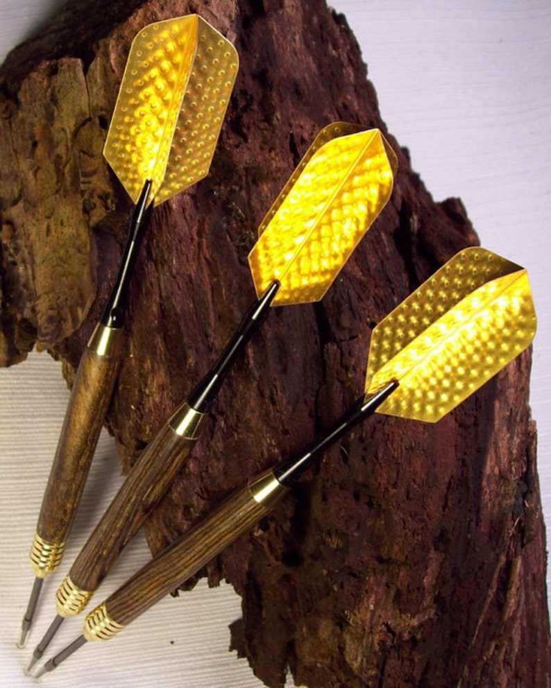 Hand Turned Darts Exotic Wood, Custom Weight, Precision Turned