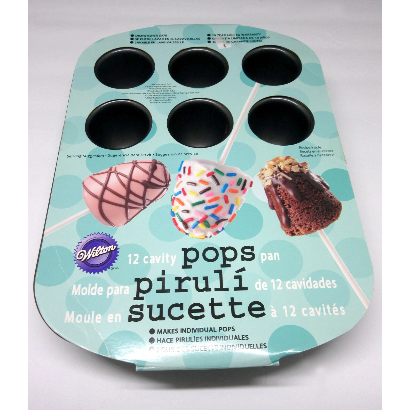 Wilton Cake Pop Pan 12 Cavity NonStick Dome Shape 2011 NOS Etsy