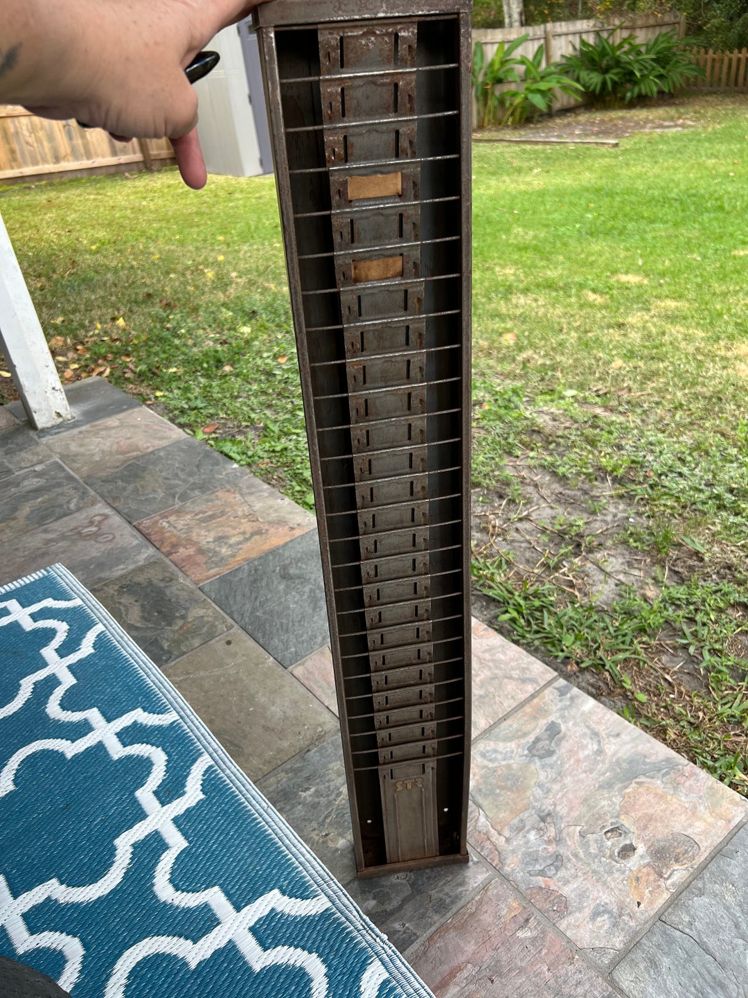 Antique STR Metal Time Card Sorter/holder Etsy